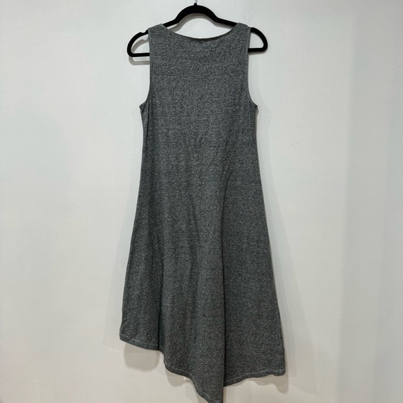 Eileen Fisher Silver Asymmetrical Sundress Scoop Neck Sleeveless XS - Picture 2 of 6